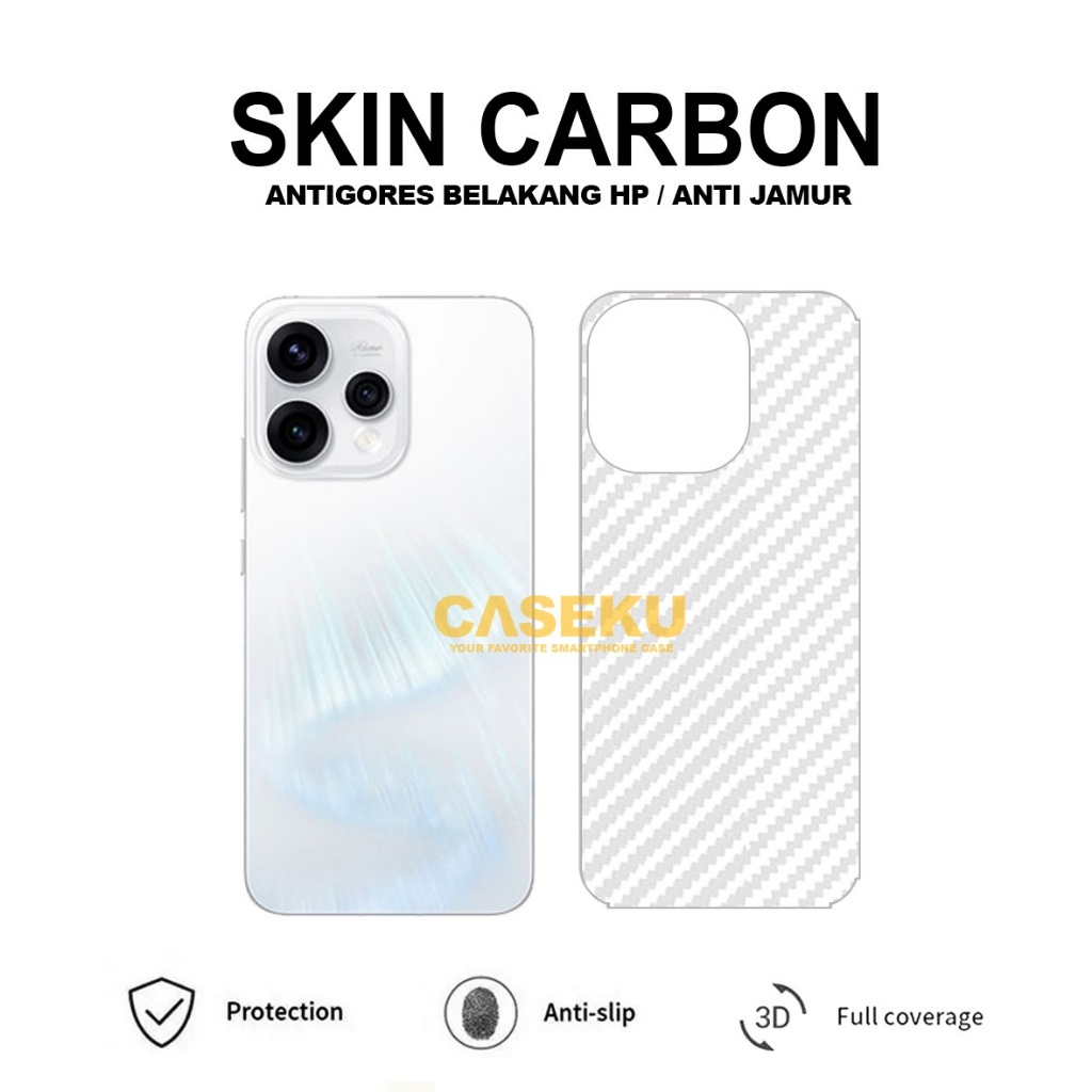 Oppo Reno 15 Pro Max Oppo Reno 15 5G Oppo Reno 15 Pro Oppo Reno 15F Skin Carbon Garskin Anti Gores B