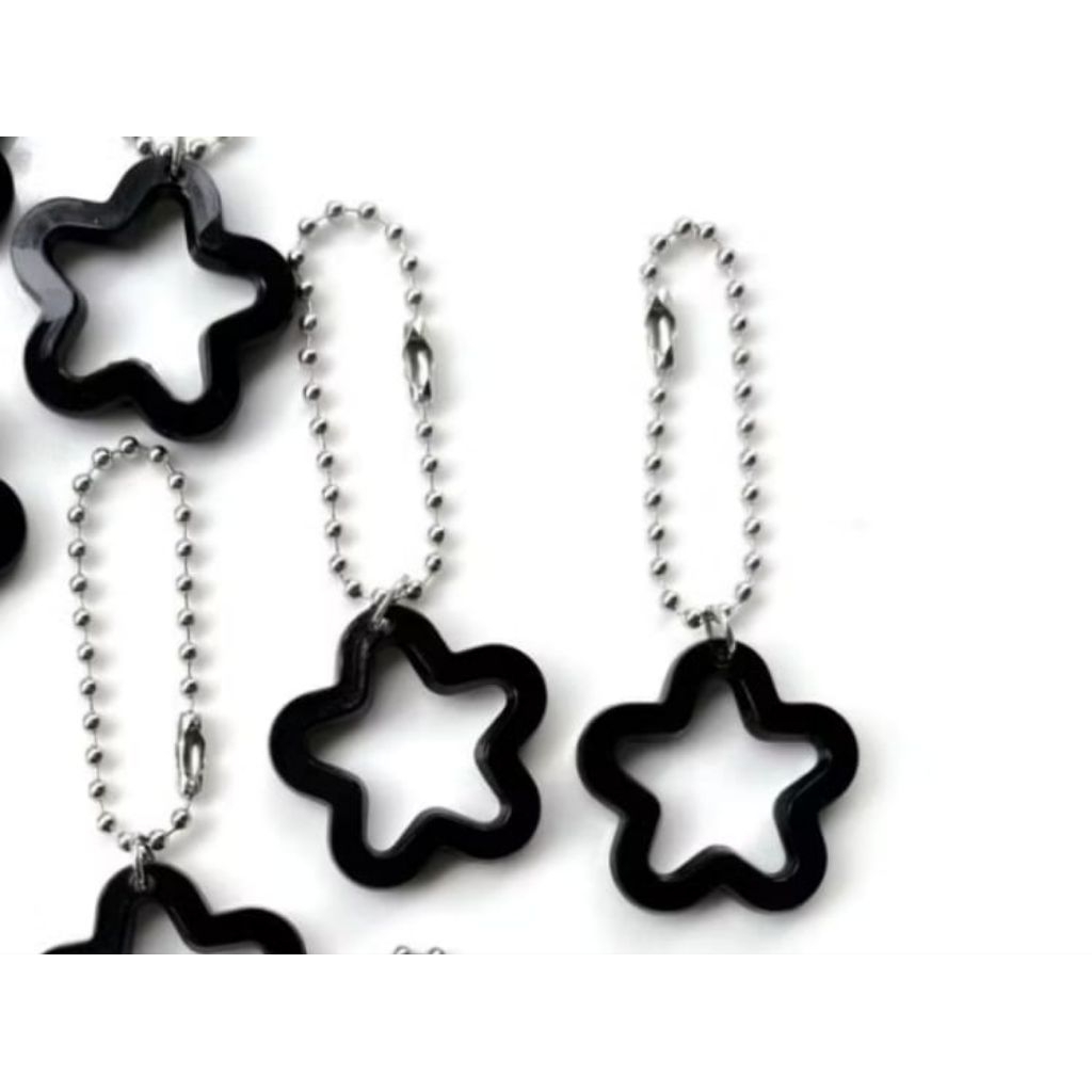 Keychain bintang gantungan kunci gantungan tas bintang