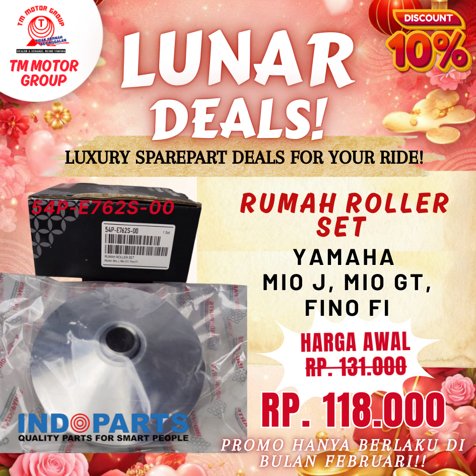 RUMAH ROLLER SET YAMAHA MIO J, MIO GT, FINO FI ORIGINAL INDO.PARTS