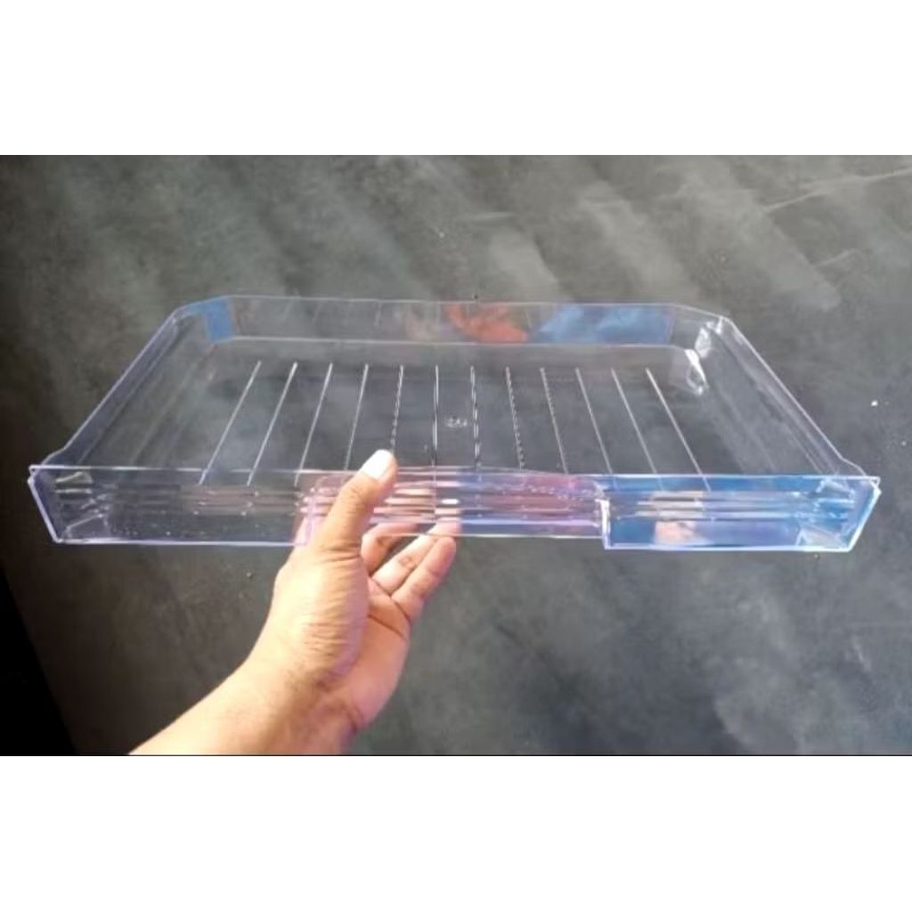 Rak kulkas Daging ikan meat and fish chiller SHARP ORIGINAL tatakan air bawah freezer