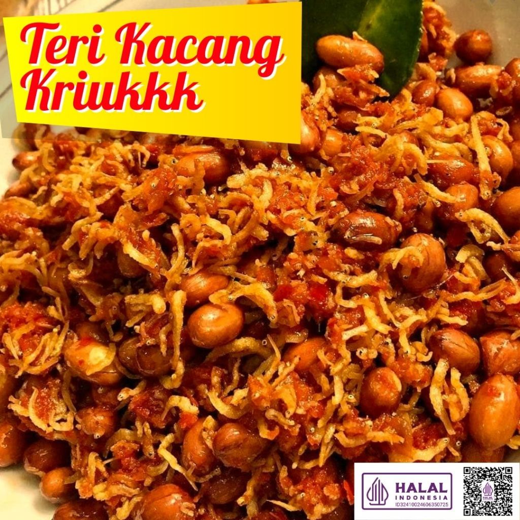 200gr Teri Balado Kacang/ Teri Kacang Balado/ Tribolado/ Teri Kacang Renyah/ Teri Kacang Kriuk/ Teri