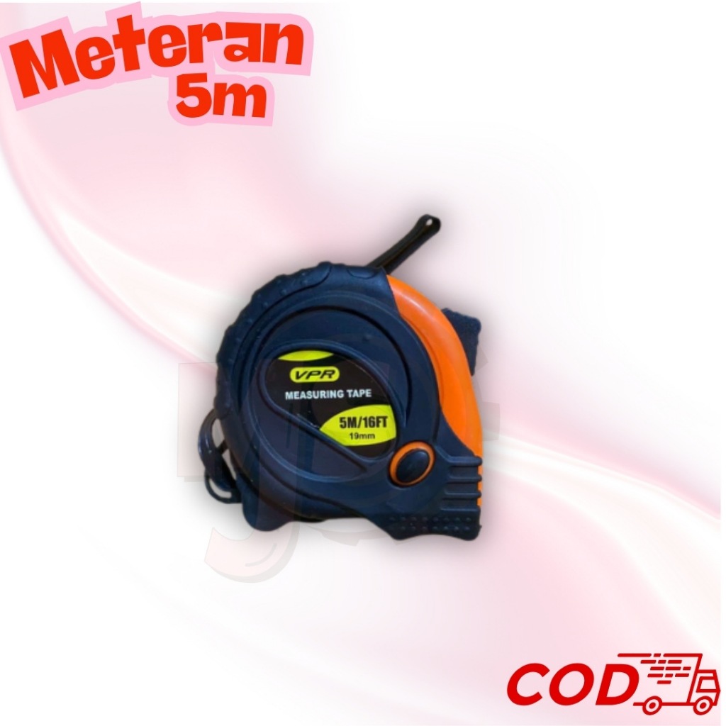 Meteran 5 Meter Meter Tukang Bangunan Viper - Meteran karet 5 M Terbaik