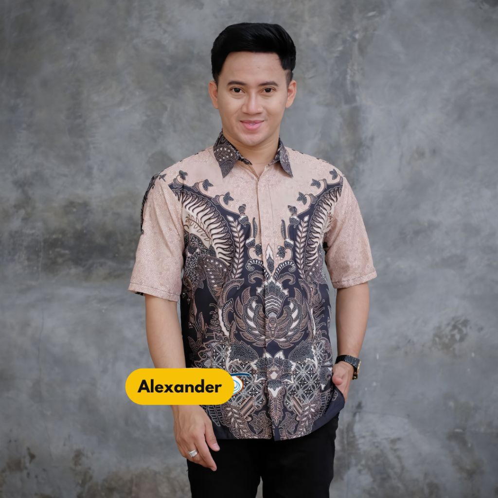 kemeja lengan pendek batik modern