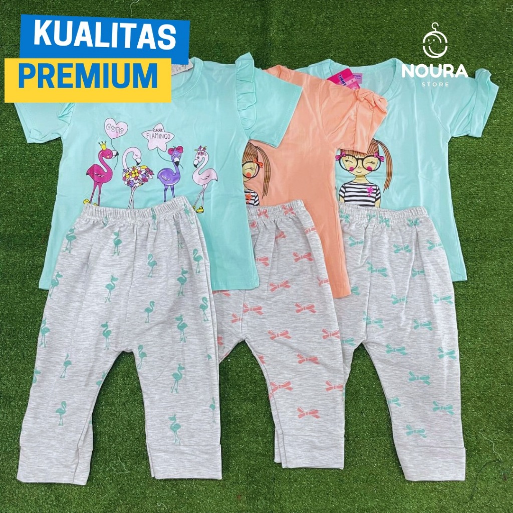 Setelan Timmy Girl Children Wear - Baju Tidur anak Perempuan - Piyama anak