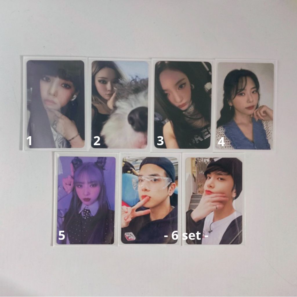 photocard aespa karina winter ningning girls armageddon richman bdm dreamcatcher jiu yoohyeon dystop