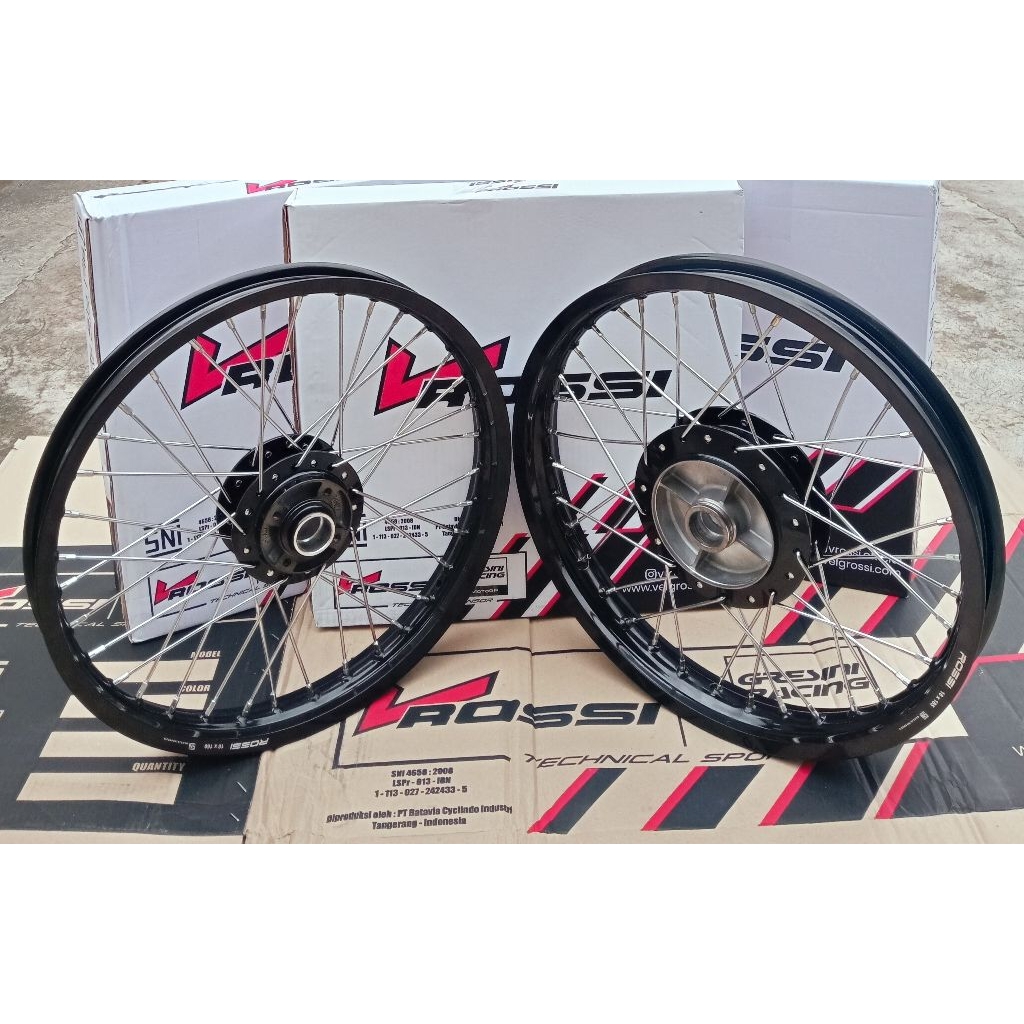 VELG/PELAK SET JARI JARI V ROSSI RX KING RING 17 DAN RING 18 UKURAN 140/160/185/215 ORIGINAL V ROSSI