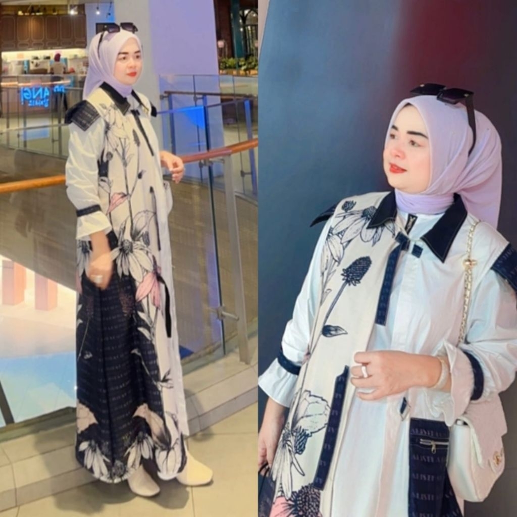 Set abaya amanda series lebaran by Calistha