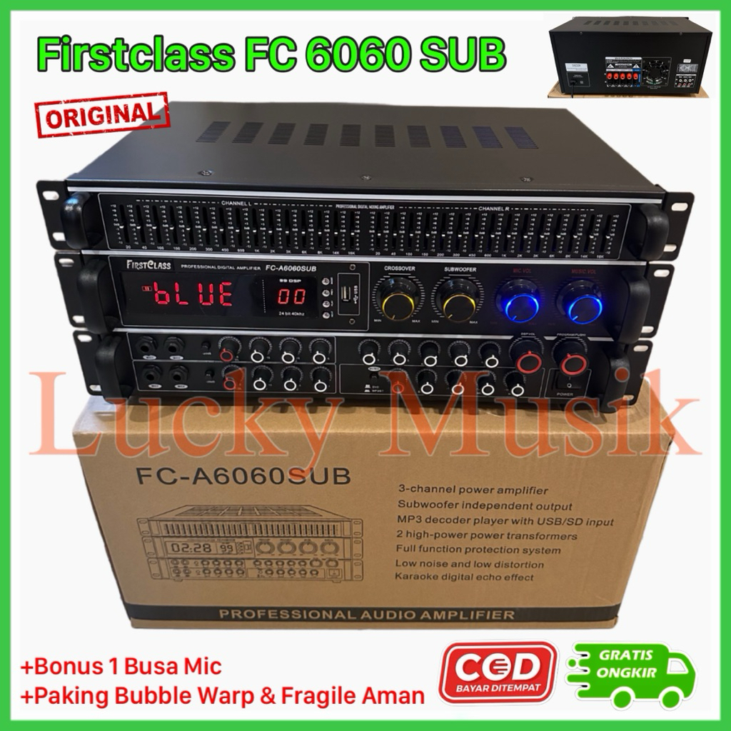 power amplifier firstclass fc a6060sub original 256 dsp FCA 6060 SUB
