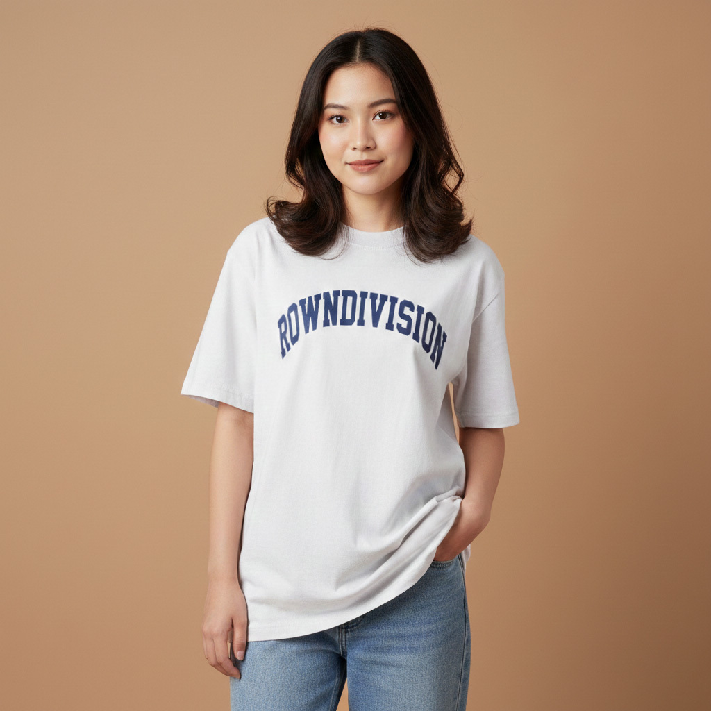 [COD] Rown Division Kaos Pendek || Flampy White T-Shirt Original Tee