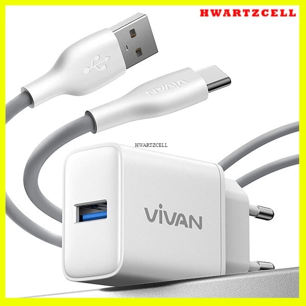 Charger VIVAN  C18C Tipe C - 3A 18Watt Quick Charging Garansi Original