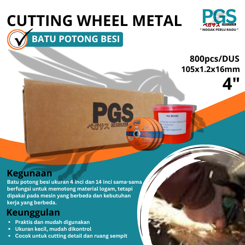 PGS BATU POTONG BESI 4 INCH 1 DUS 800PCS GROSIR