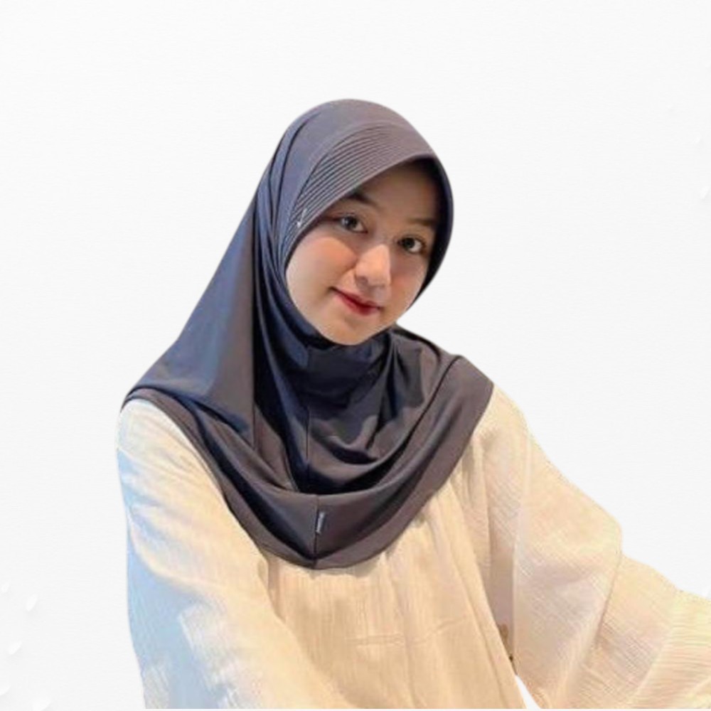 Zaujah Kerudung Sport Bergo Hamidah dewasa allsize