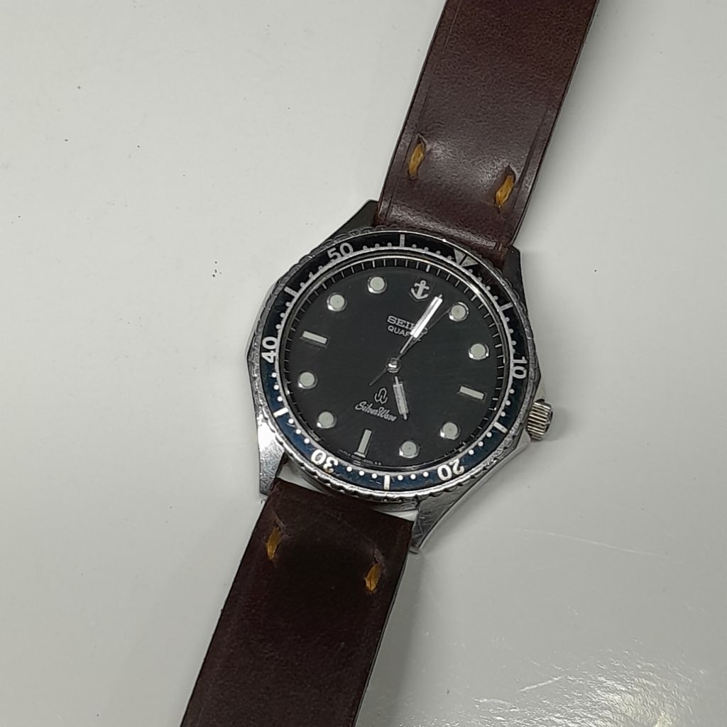 Vintage Seiko Silverwave 6030 6000 " Anchor " 1980 quartz diver