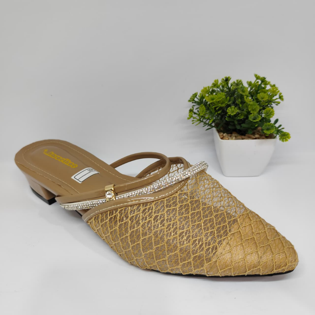 NewYordan Sepatu Sendal Wanita Pesta - Kasoetkoe BR.43 Moca