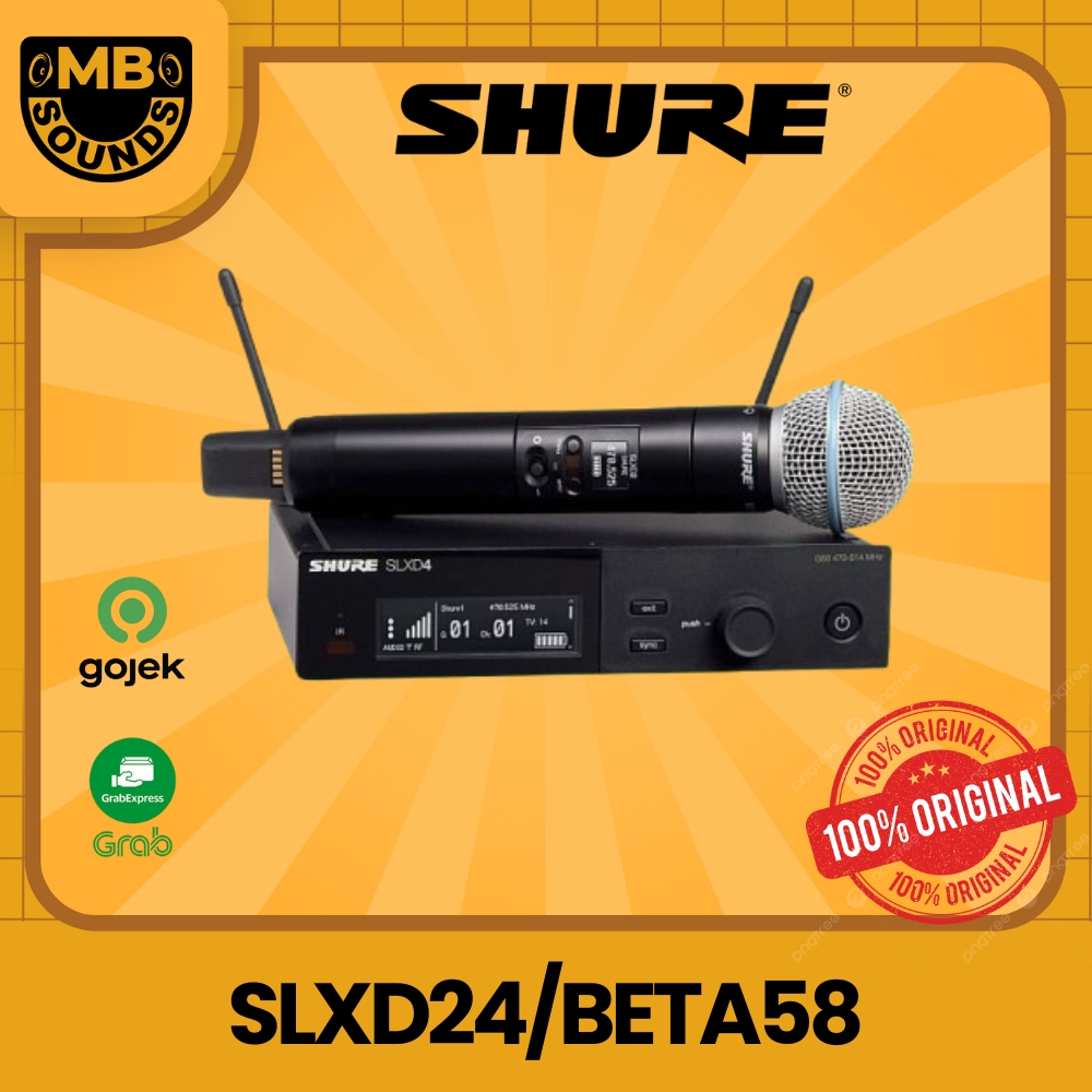 Shure SLXD24A/BETA58 / SLXD24ABETA58 / SLXD 24A BETA 58 Wireless Microphone ORIGINAL
