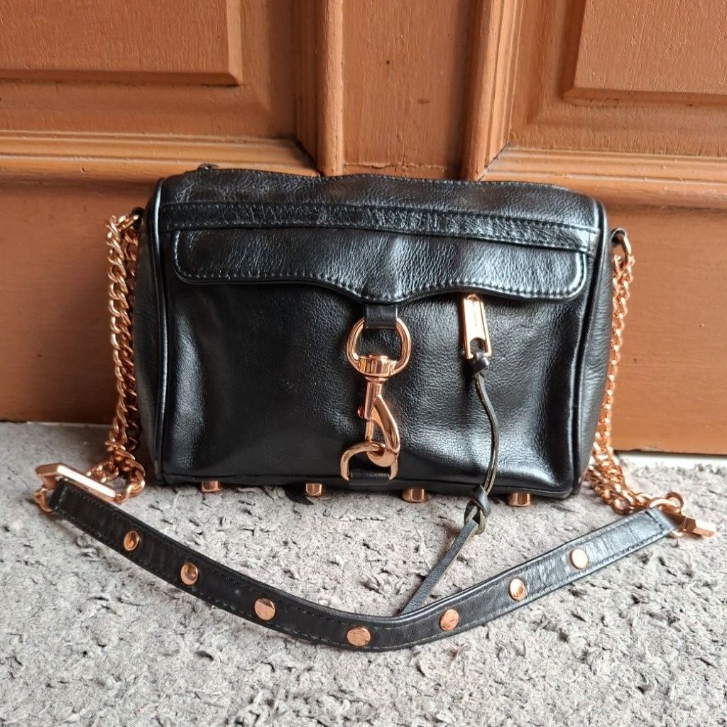 Mini Sling Bag Crossbody Genuine Leather Rebecca Minkoff, Tas Kulit Sapi Asli