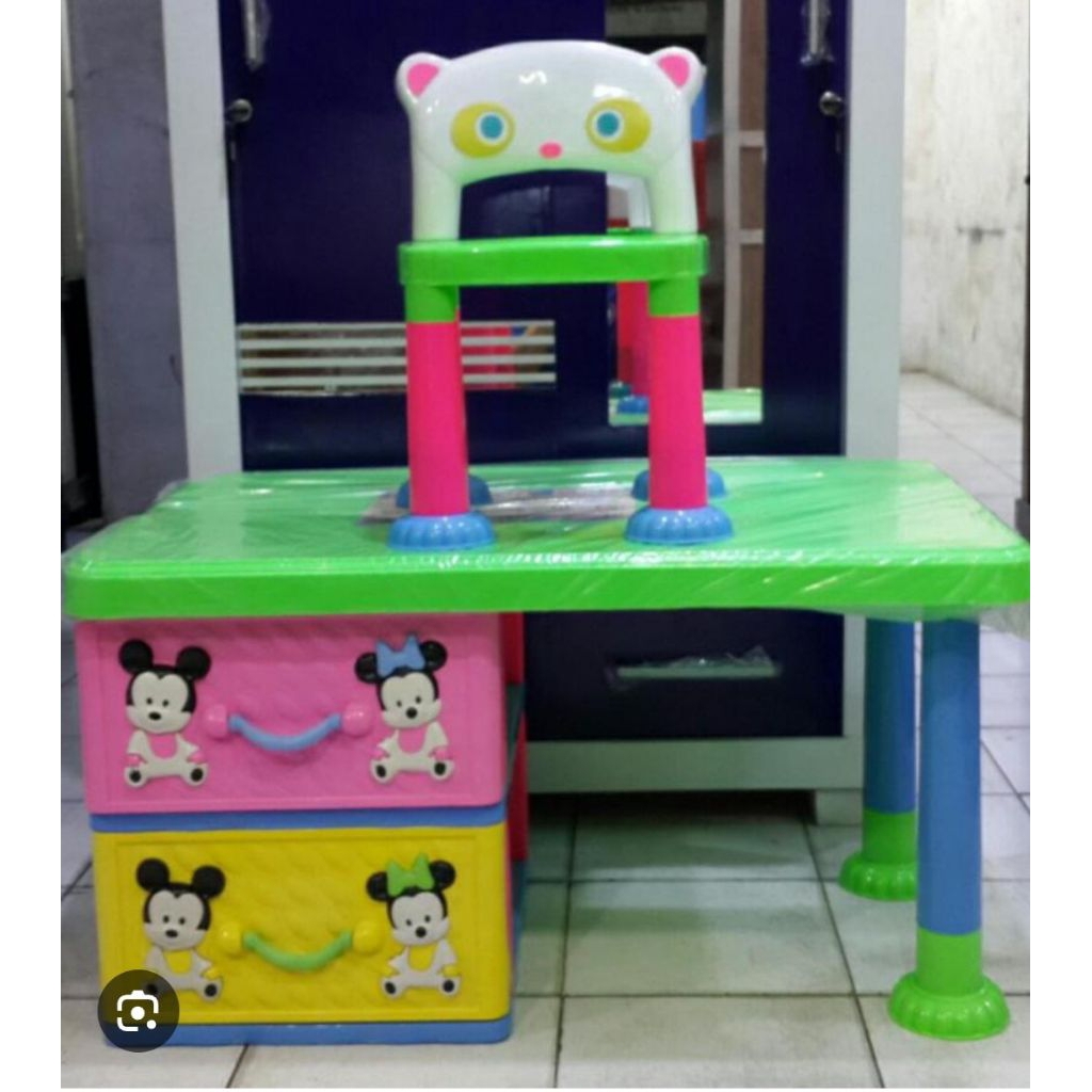 preloved set meja kursi belajar anak akako