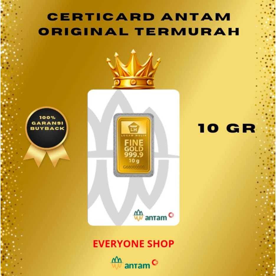 LOGAM MULIA EMAS ANTAM 10 GRAM TERBARU