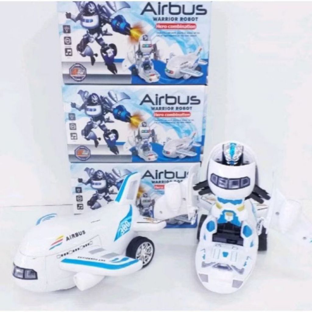 Mainan Anak Pesawat Airbus Bisa Berubah Jadi Robot Mainan Robot Pesawat Toy