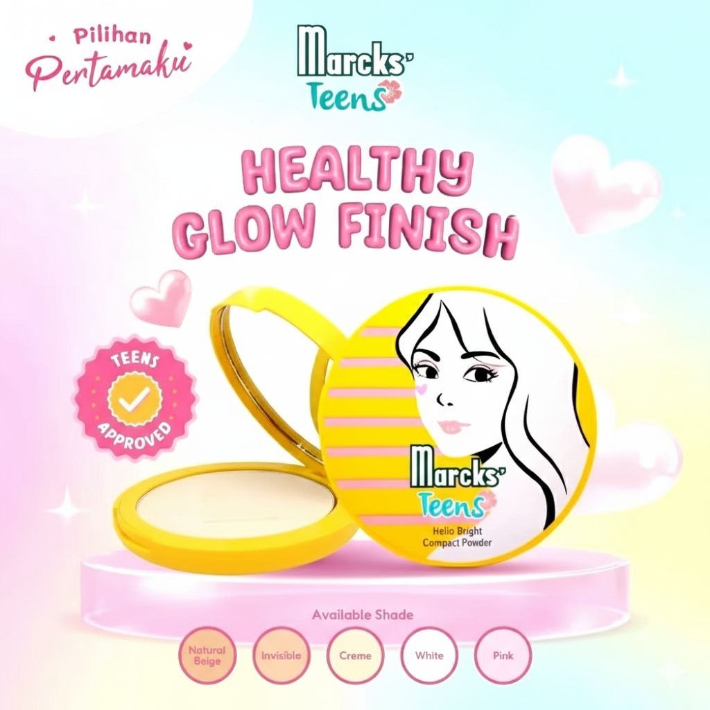 Marcks' Teens Compact Powder 12gr - Marcks' Teens Hello Bright
