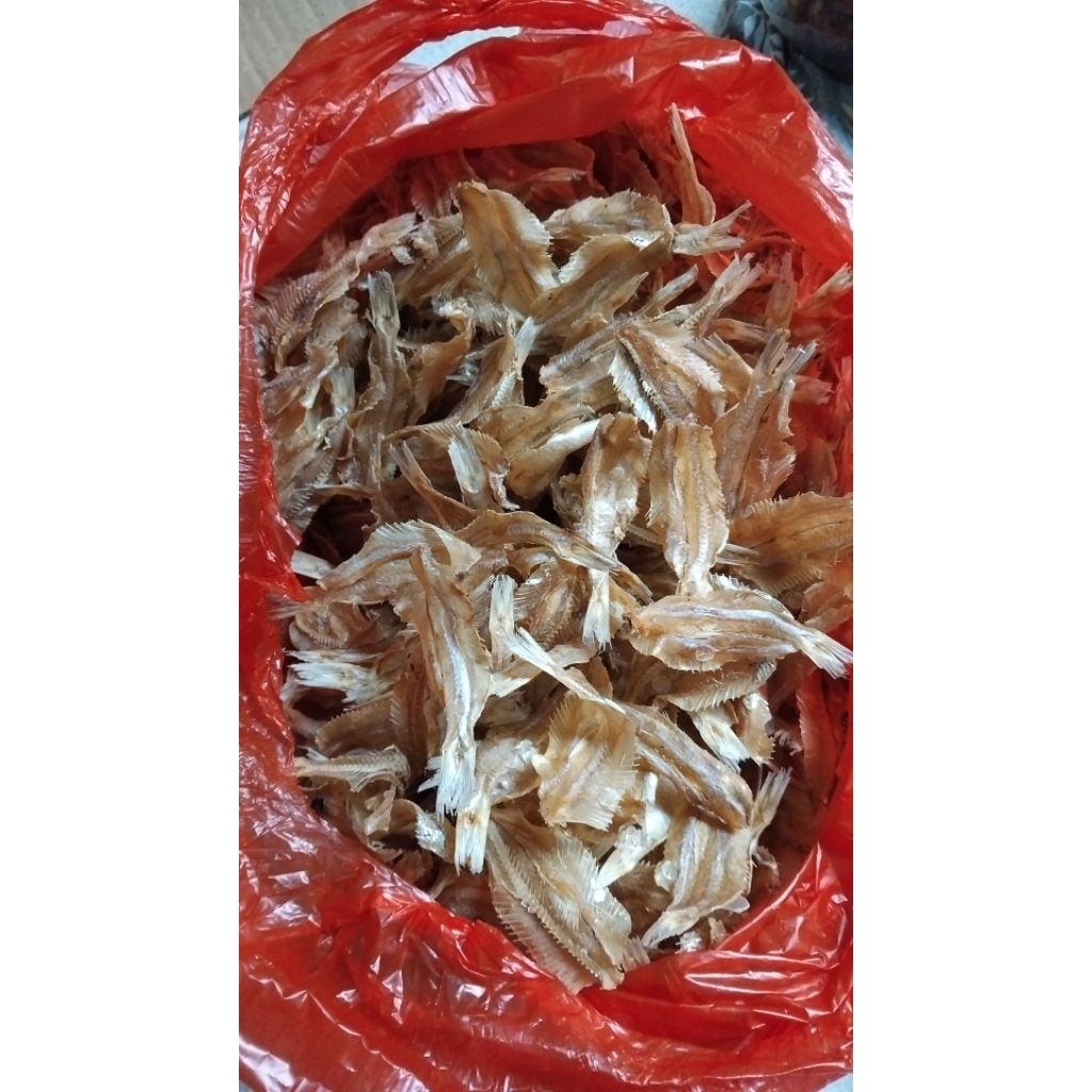 Ikan kering kalapan tipis tawar kriuk kerupuk 100gr