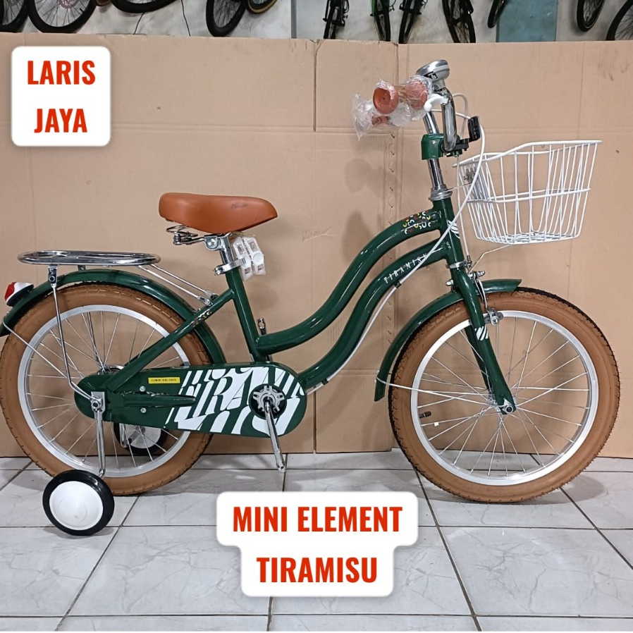 [ BONUS BELL ] MINI 18 ELEMENT TIRAMISU SEPEDA MINI 18 INCH ELEMENT TIRAMISU TERBARU SEPEDA ANAK PER