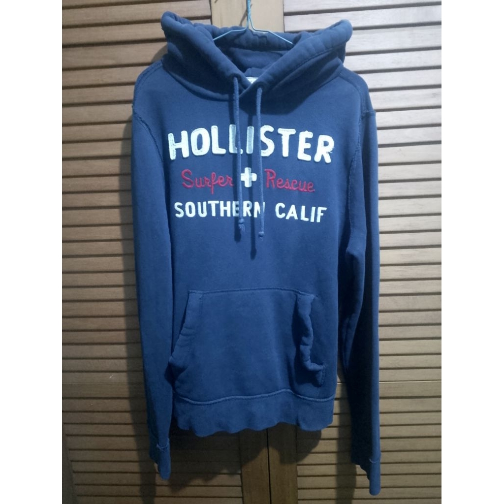 Hoodie Hollister Navy PRELOVED
