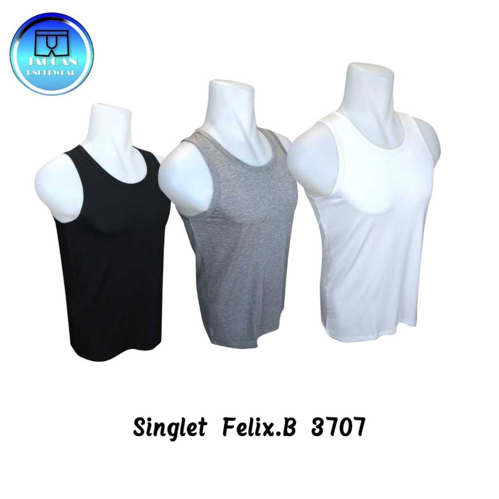 Kaos Singlet Pria Felix.B FB 3707 Isi 1 Pcs Bamboo
