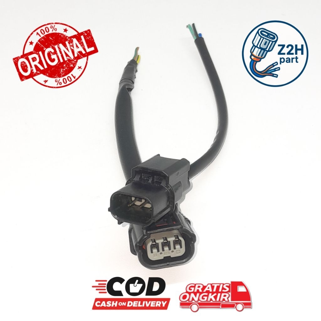 Soket Stoplamp Lampu Belakang Pin 3 untuk Motor Vario 125 150 LED 160 Male Female