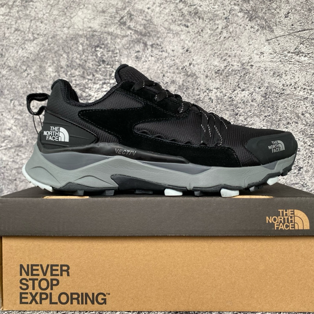Sepatu TNF Vectiv Cedar Mesa Outdoor Black Grey