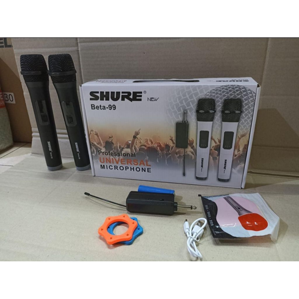 Mic SHURE BETA 99 Mikropon Wireless BETA99 Mikrofon Cable Microphone