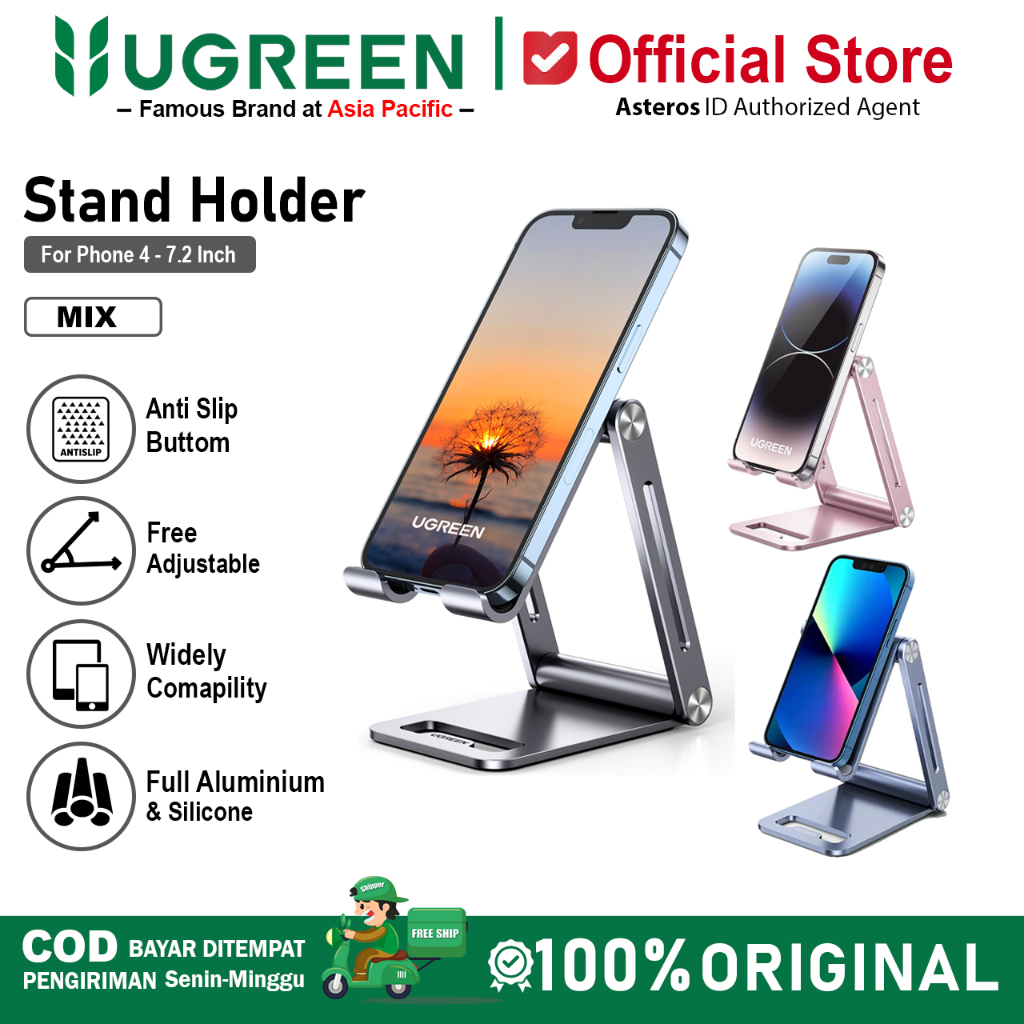 UGREEN Stand Holder Full Aluminium Dudukan HP Tablet Laptop 80708