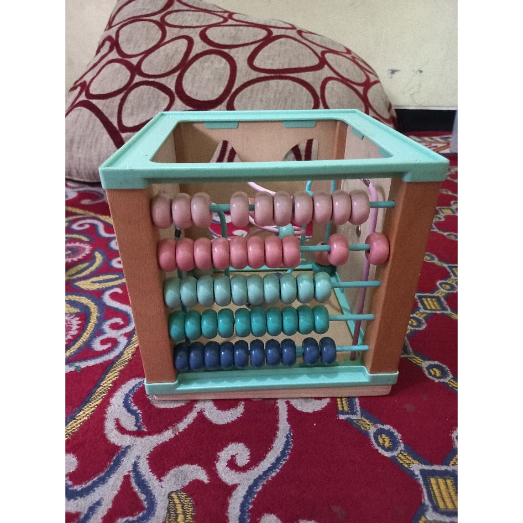 (PRELOVED) Wooden Toys Busy Box activity baby
