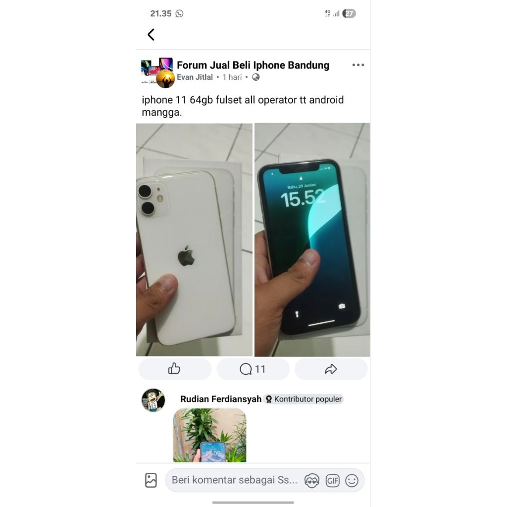 iphone 11 64gb seken