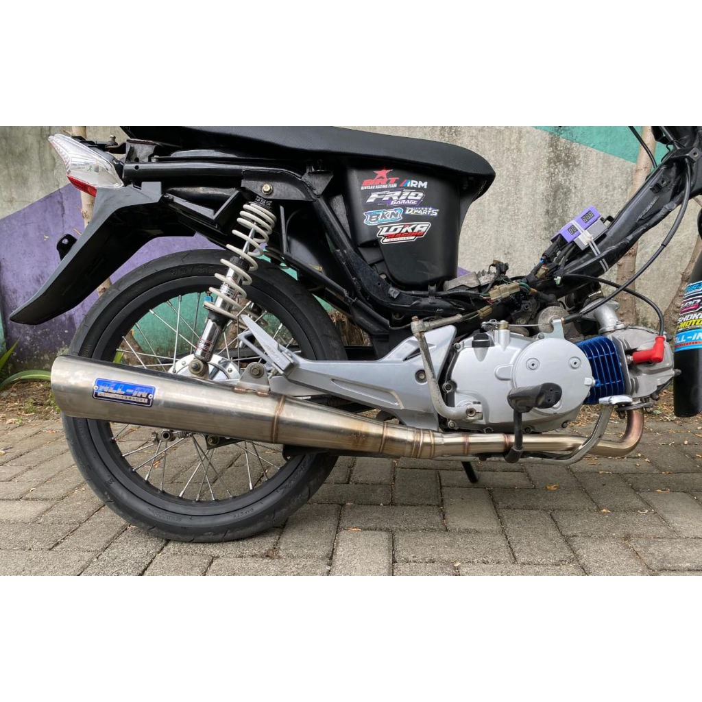 SILINCER KNALPOT STANDAR RACING TSUKIGI KHARISMA, WAVE, SUPRA X 125, SUPRA FIT NEW, SUPRA FIT OLD Or