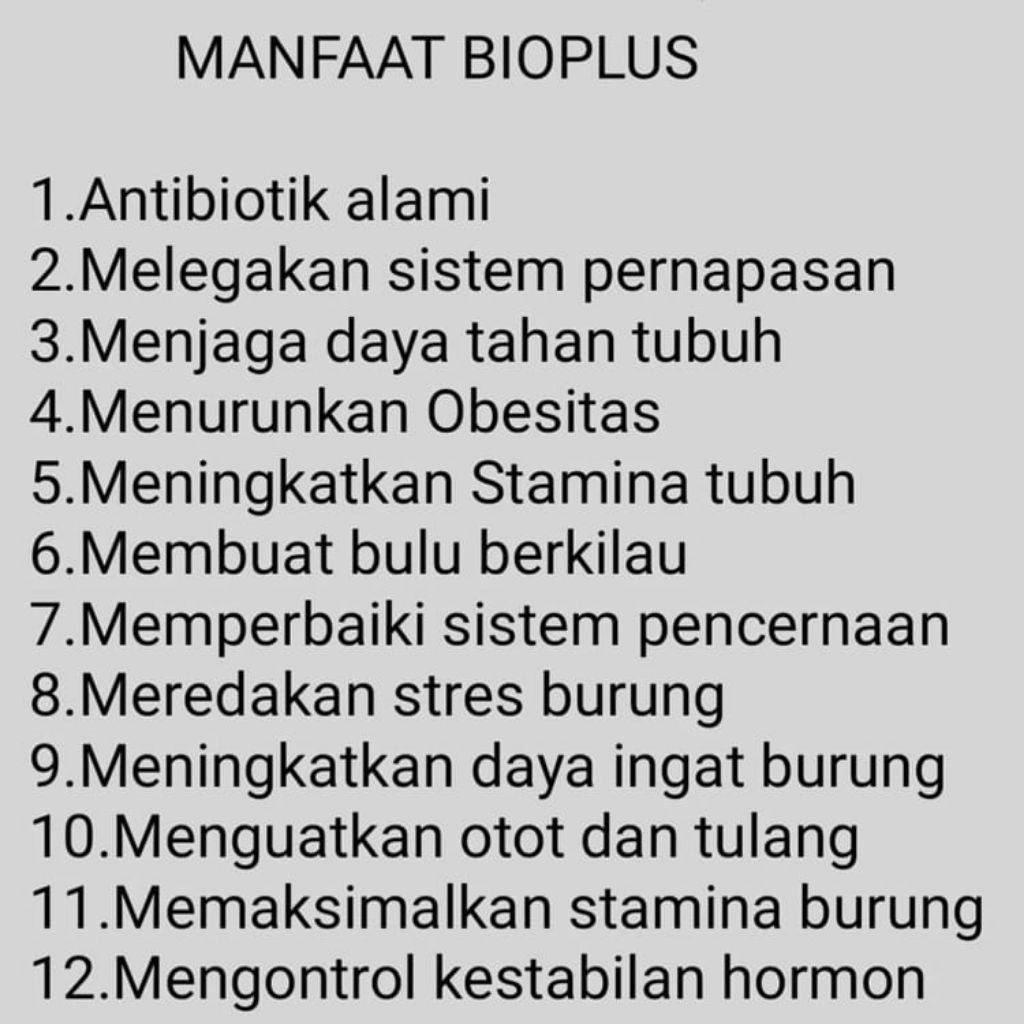 Gacor Vitamin Burung Bio Plus Drk New Untuk Stamina Burung Gercep