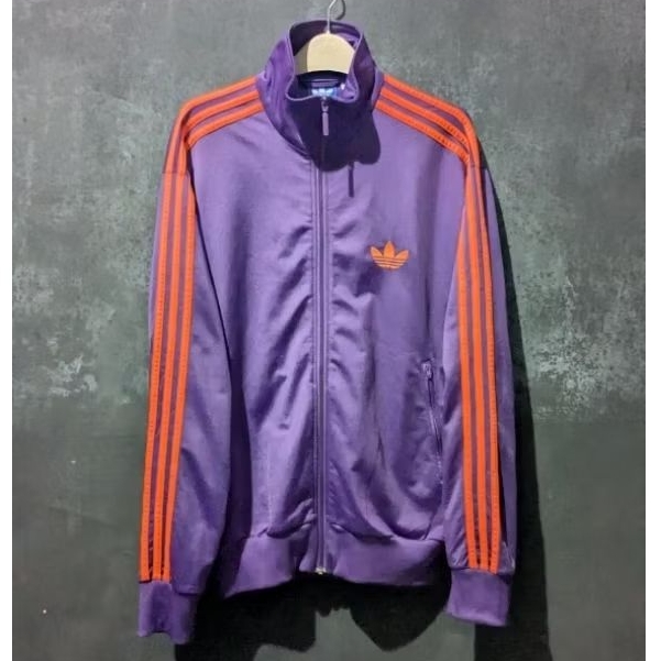 Tracktop adidas maroon stripe dark purple