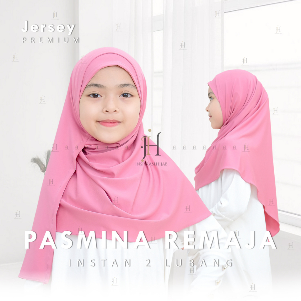 HIjab Pashmina Instan anak 2 in 1,Hijab Pashmina instan anak 6-13 Tahun