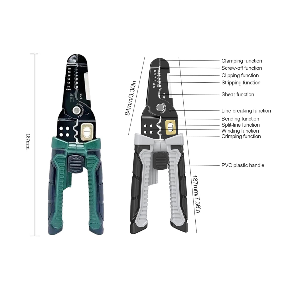 Tang Pemotong/Alat Tang Kupas Kabel/Pemotong Kabel Multifungsi