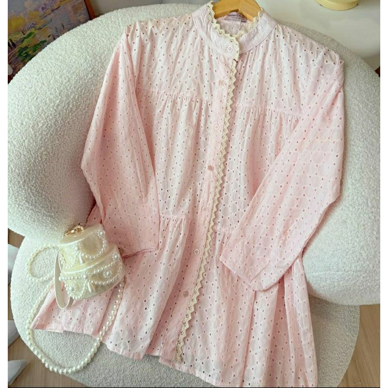 new lepas tag nona blouse soft pink/preloved haidee orlin/Preloved Dress/Preloved Tunik/Haideeorlin/