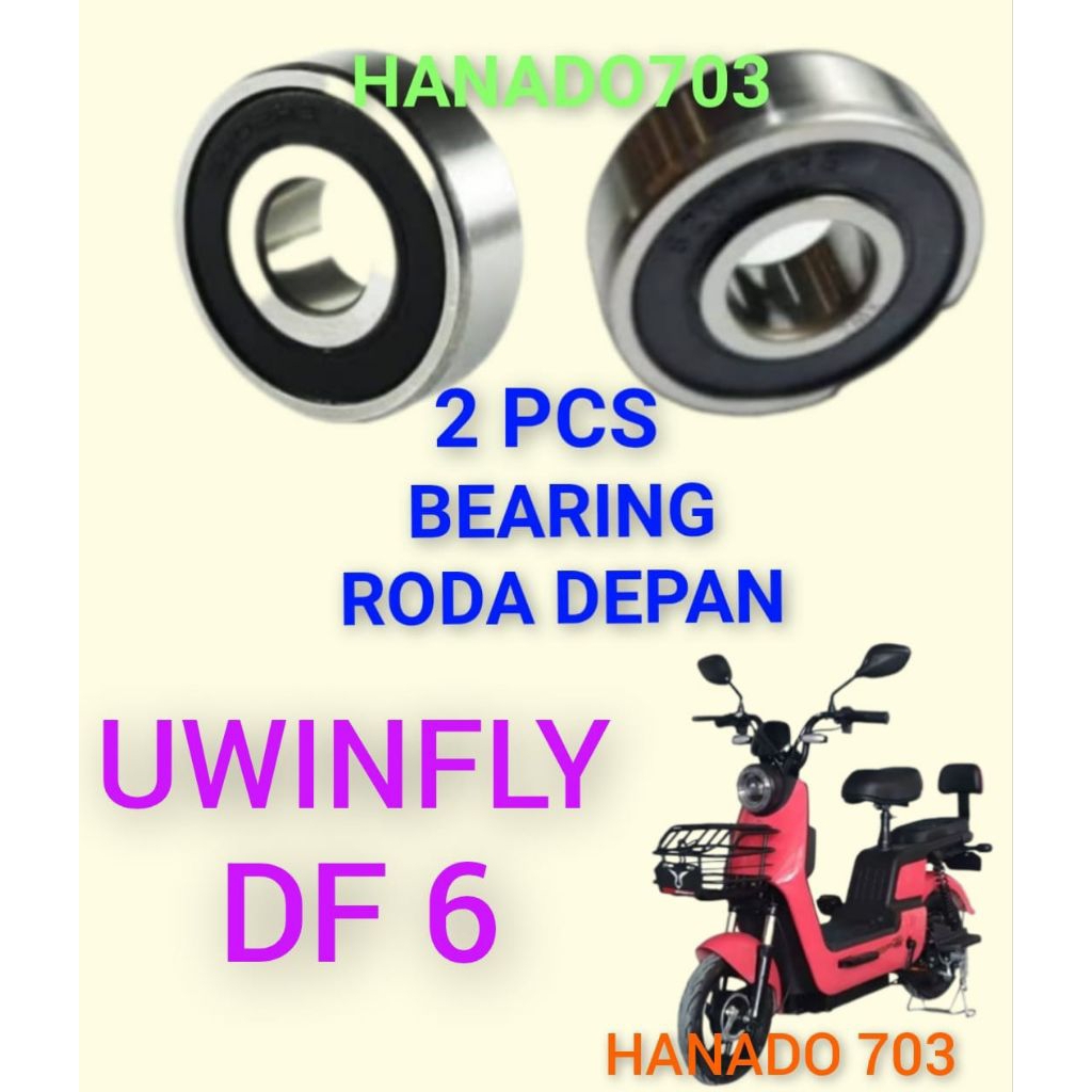 bearing roda depan sepeda listrik uwinfly DF6 laker klahar roda depan sepeda listrik uwinfly df 6