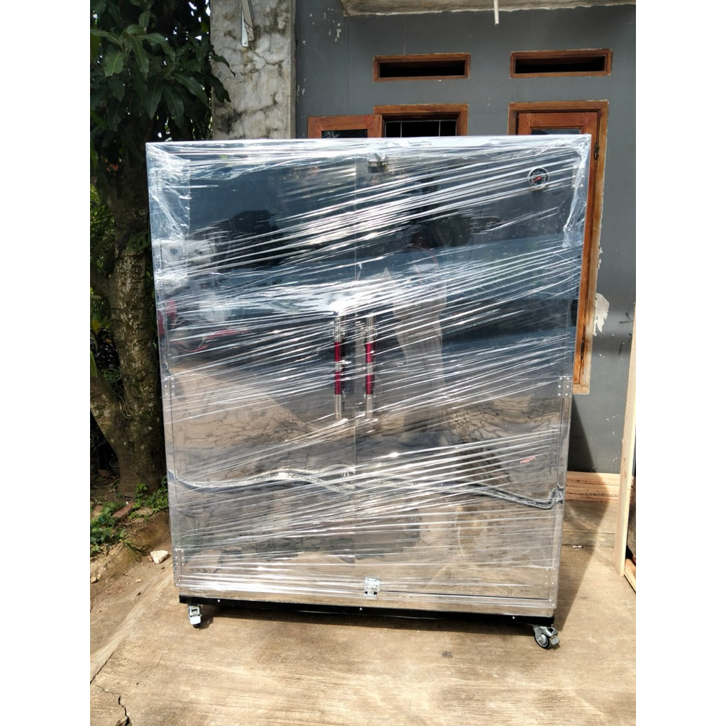 Mesin Pengering untuk Ompreng 210 Tray Full Peredam/Oven Pengering FoodTray 210 Tray Bahan Stainless