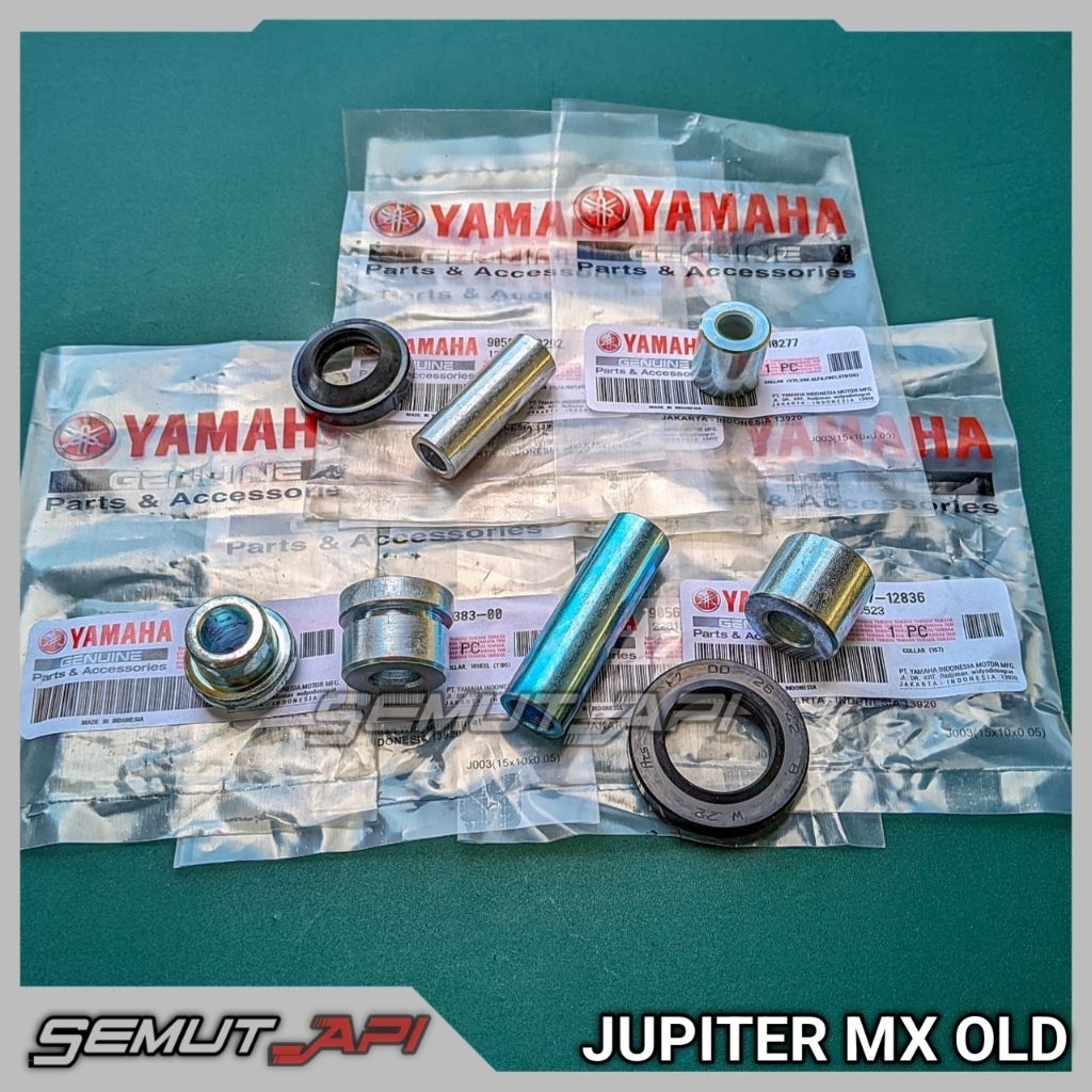 SEAL DAN BOSH RODA SET YAMAHA JUPITER MX OLD DEPAN BELAKANG KARET SEAL TUTUP PENUTUP BEARING RODA DE