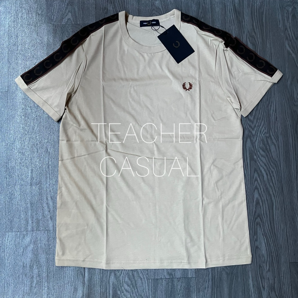 FRED PERRY CONTRAST TAPE RINGER T-SHIRT