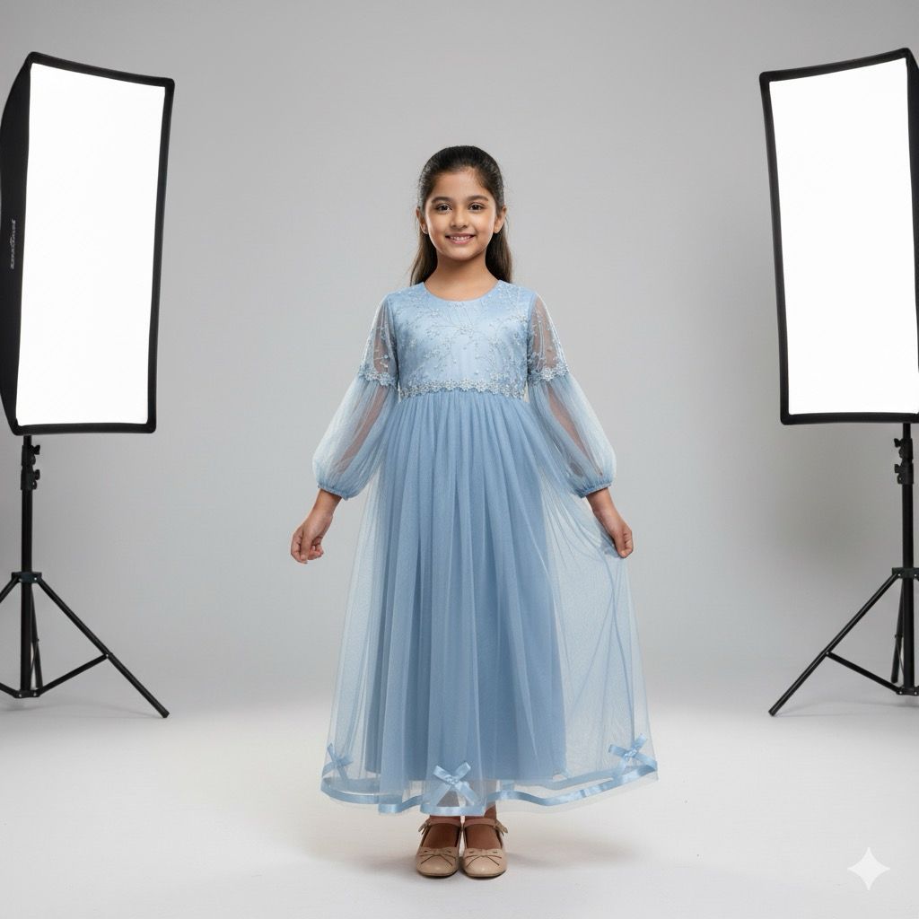 Gaun pesta anak muslim / Baju pesta anak muslim / Gamis pesta anak