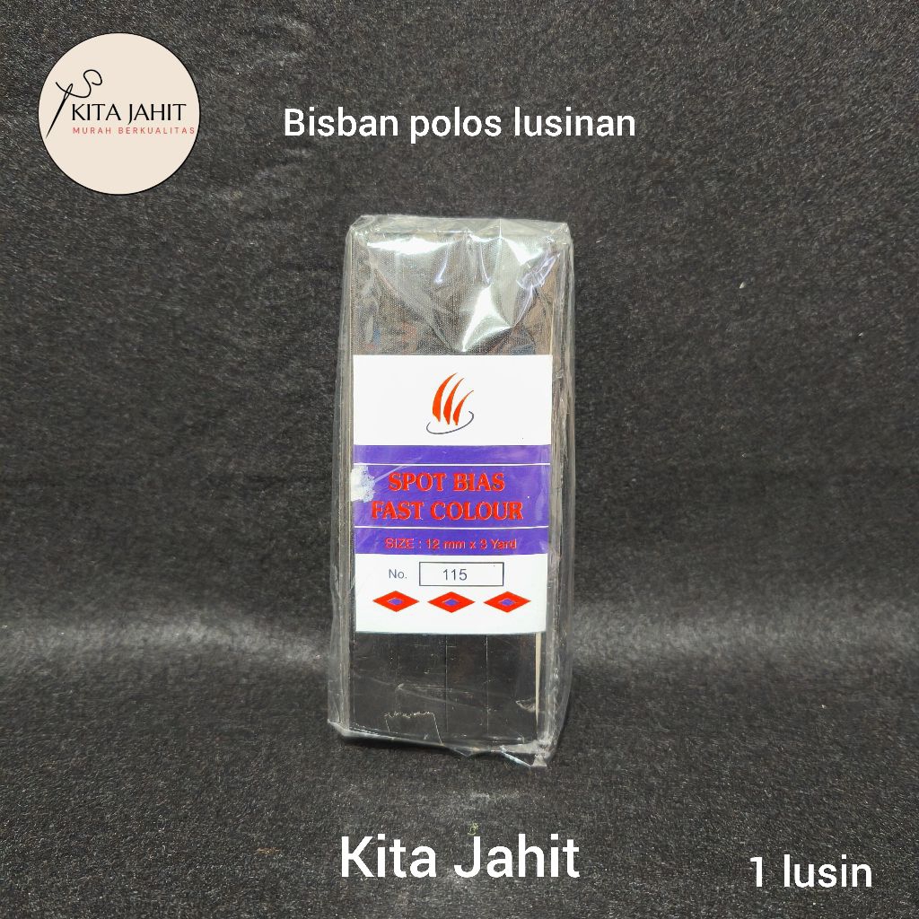Bisban Polos Lusinan (1 lusin)/ Bisban Satin Polos/ Bisban Satin Lusinan (1 lusin)