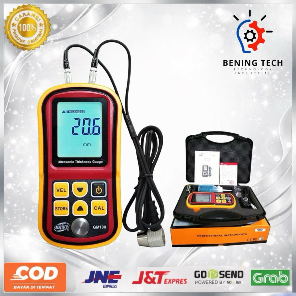 Ultrasonic Thickness Gauge GM100 BENETECH Tester GM-100 GM 100 Meter