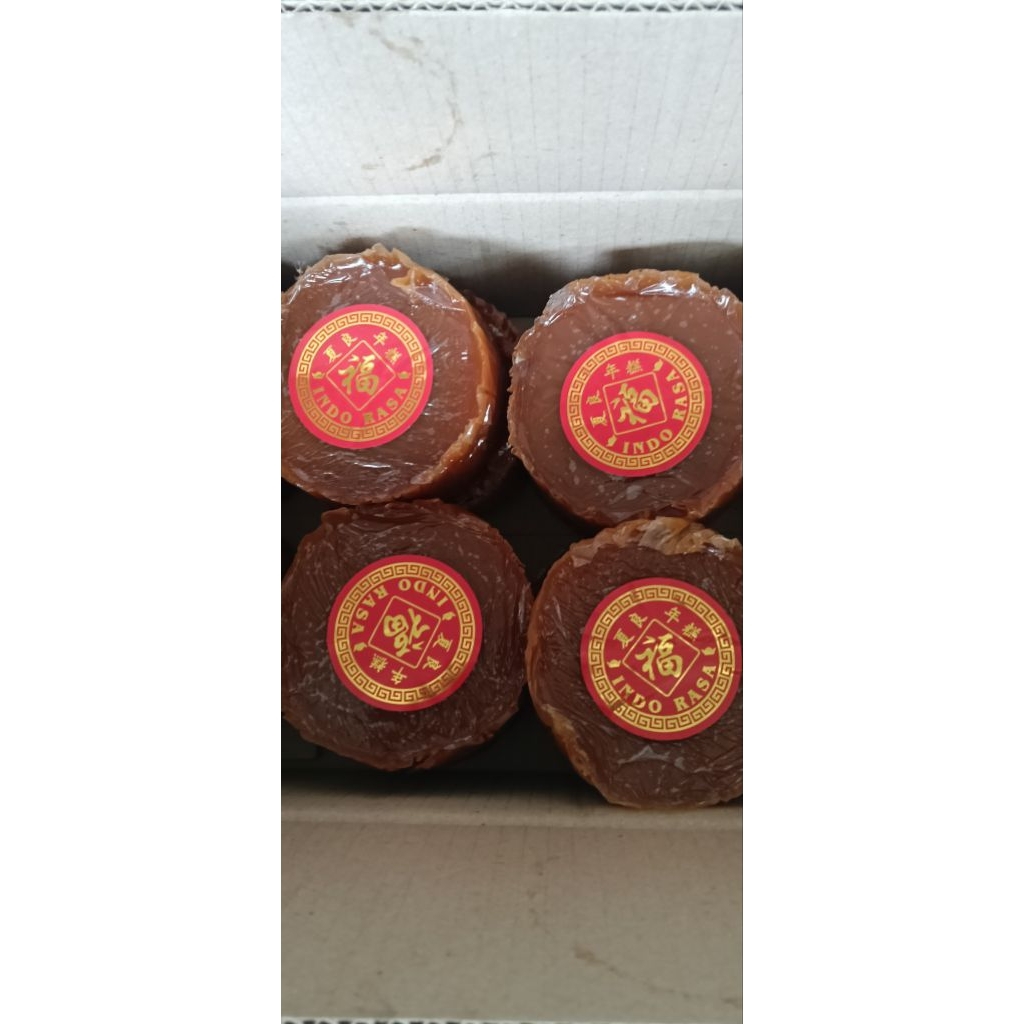 Kue keranjang asli Pontianak Dodol Imlek/Dodol keranjang kue Imlek 1kg isi 2pcs