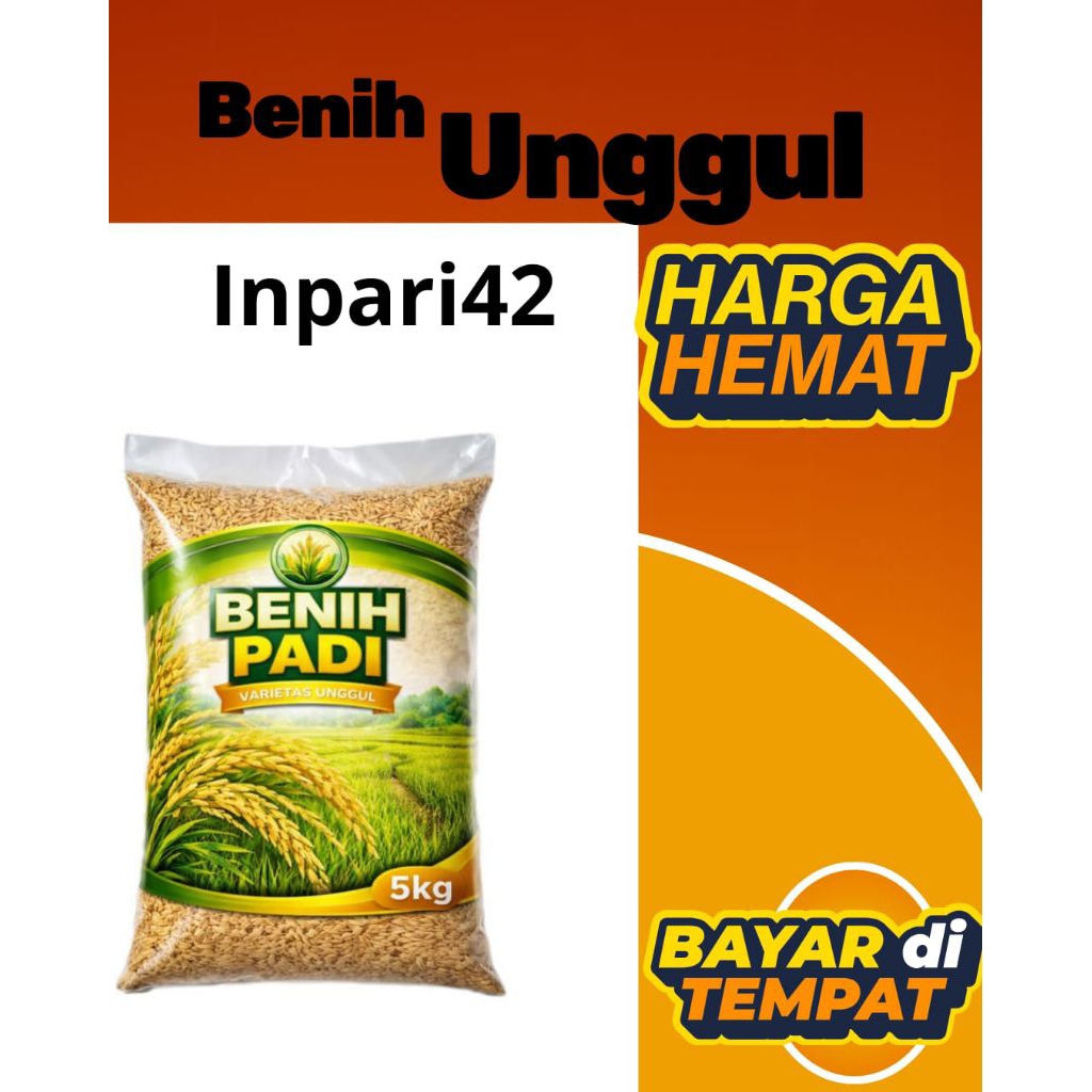 benih padi inpari42 isi 5kg premium .