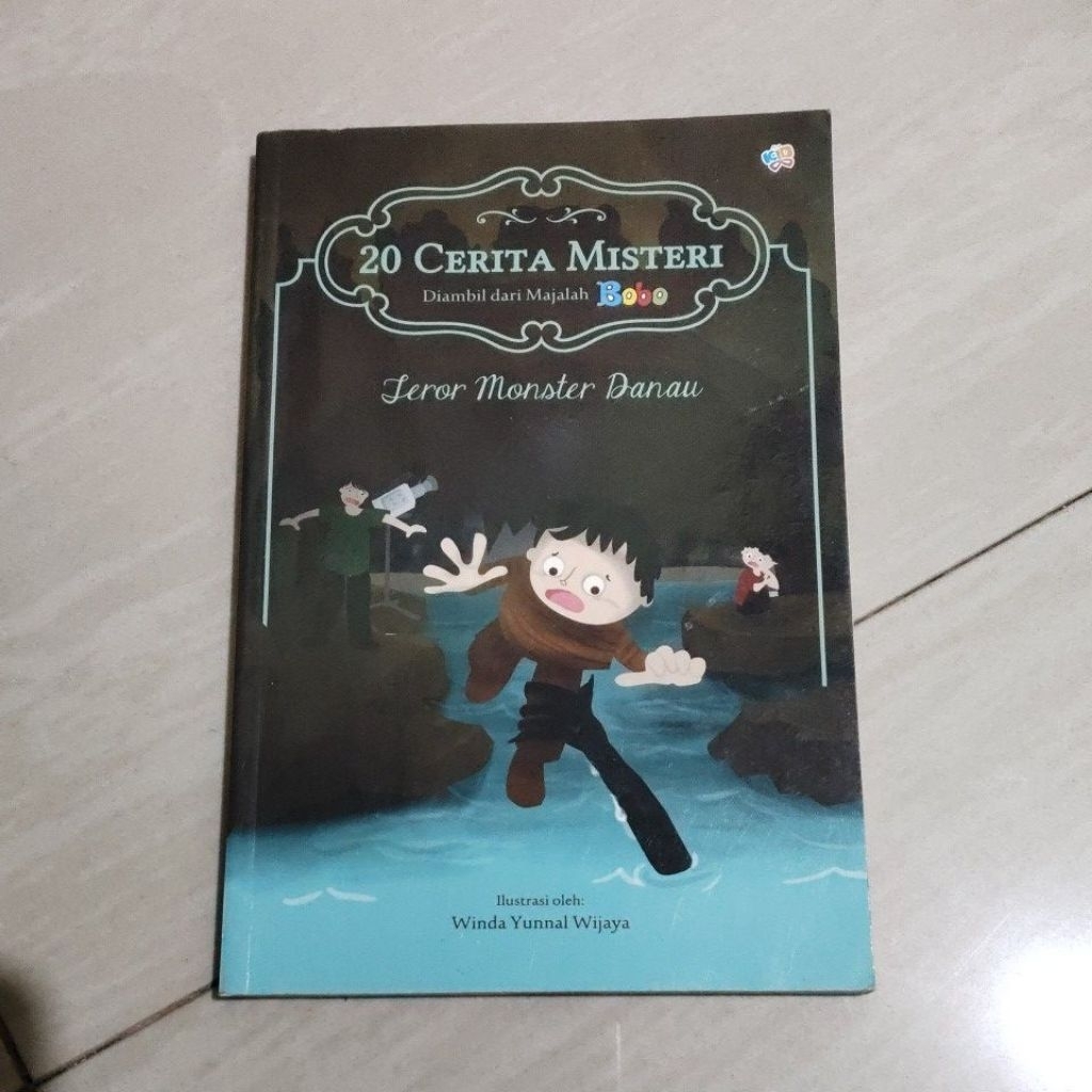 BUKU ORI BUKU 20 CERITA MISTERI ( TEROR MONSTER DANAU ) PENERBIT GRAMEDIA